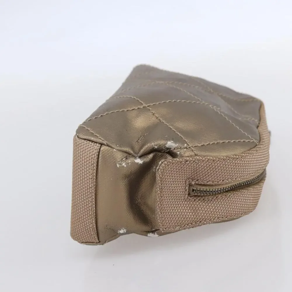 Chanel Leather Paris Biarritz Pouch Gold